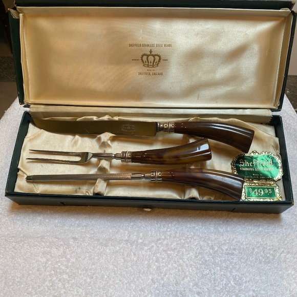 Vintage Sheffield Stainless Steel Knife Set. - Picture 6 of 6